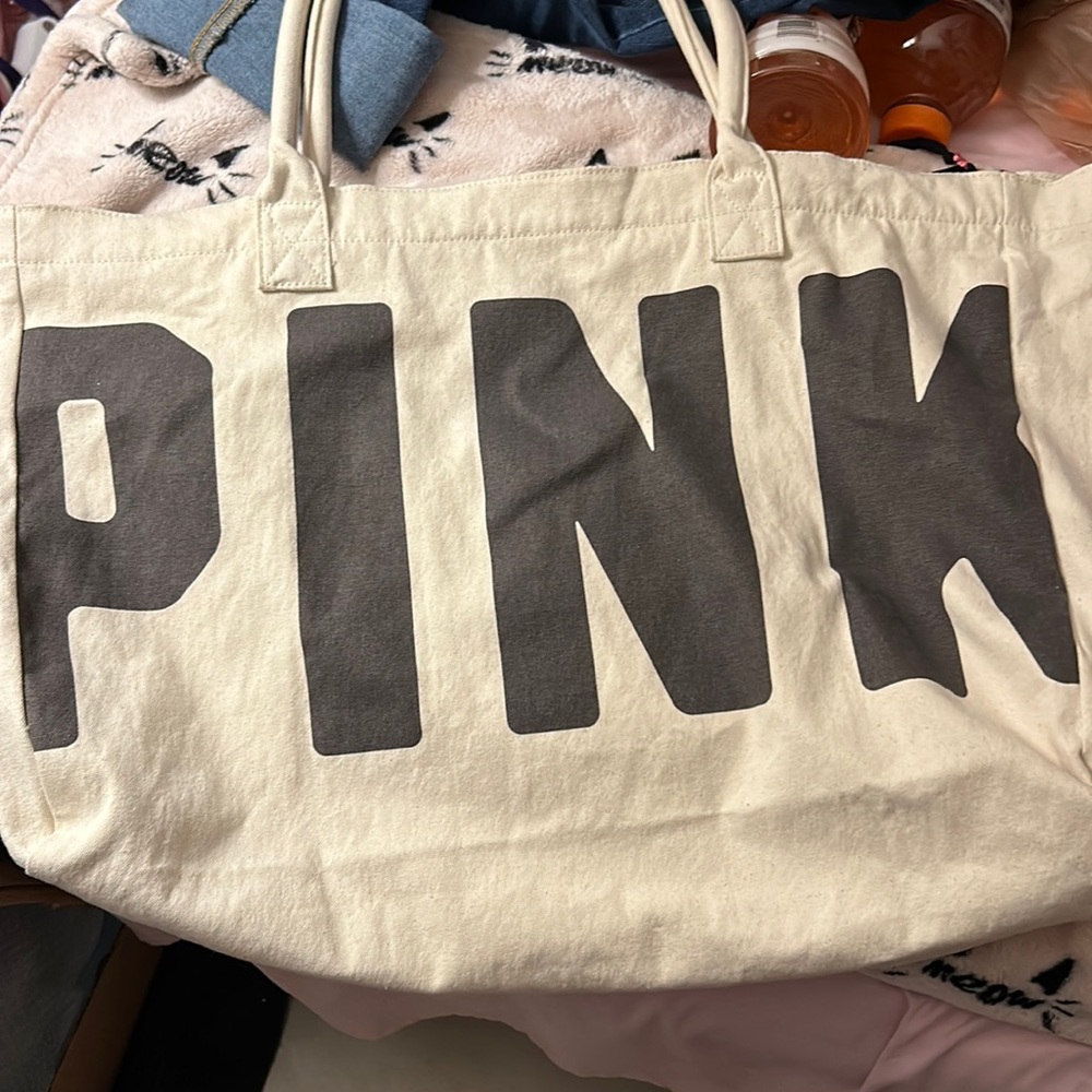 Pink Victoria’s Secret bag